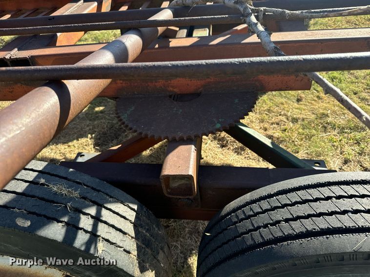 image for item DX3630 Shop built hay bale trailer