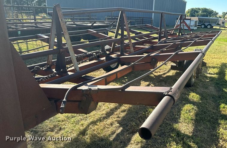 image for item DX3630 Shop built hay bale trailer