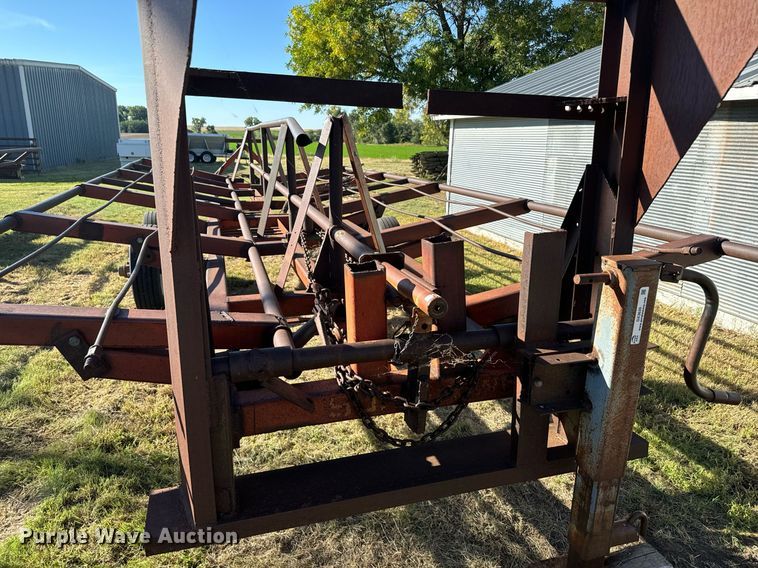 image for item DX3630 Shop built hay bale trailer