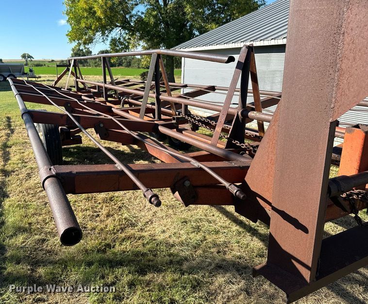 image for item DX3630 Shop built hay bale trailer