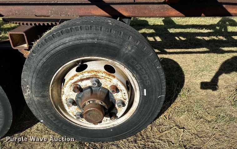 image for item DX3630 Shop built hay bale trailer