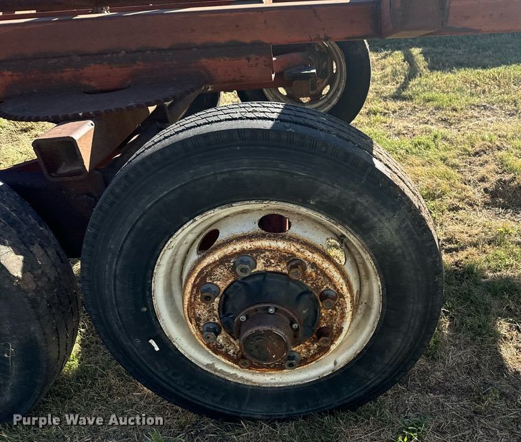 image for item DX3630 Shop built hay bale trailer