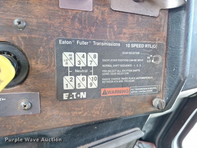 image for item EQ2308 1995 Peterbilt 377 feed delivery truck