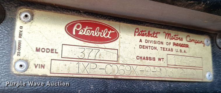 image for item EQ2308 1995 Peterbilt 377 feed delivery truck