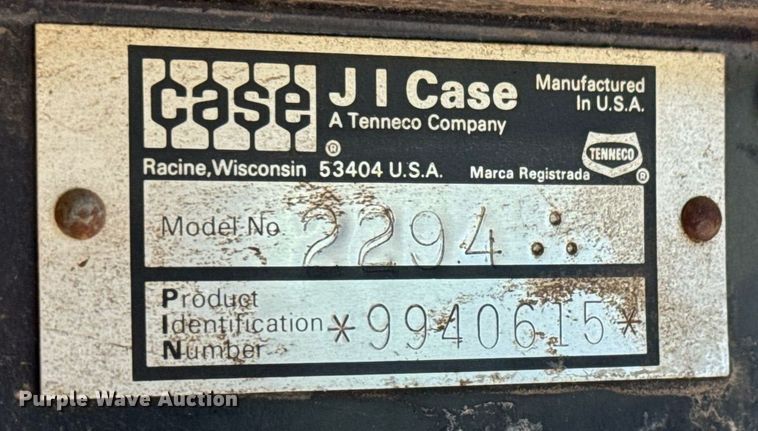 image for item MV9222 1985 Case International 2294 tractor
