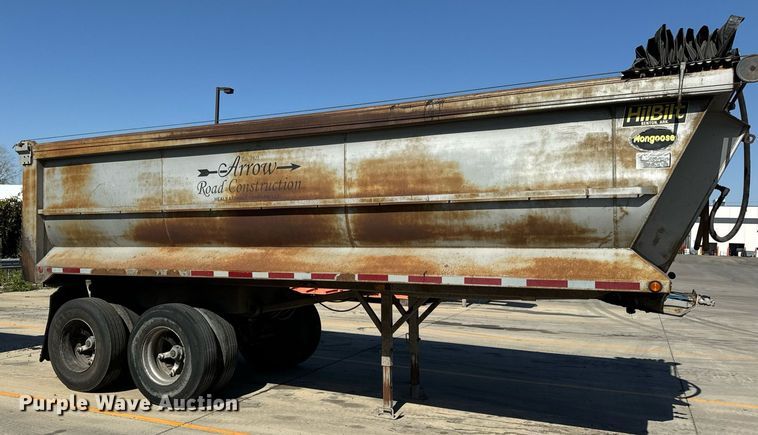 image for item DT2036 1999 Hilbilt end dump trailer