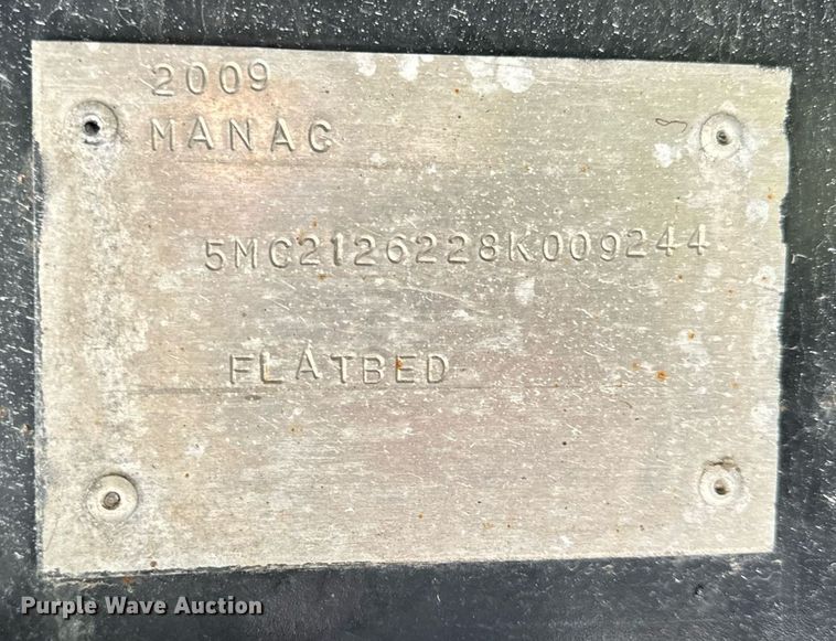 image for item DT2061 2008 Manac  flatbed trailer