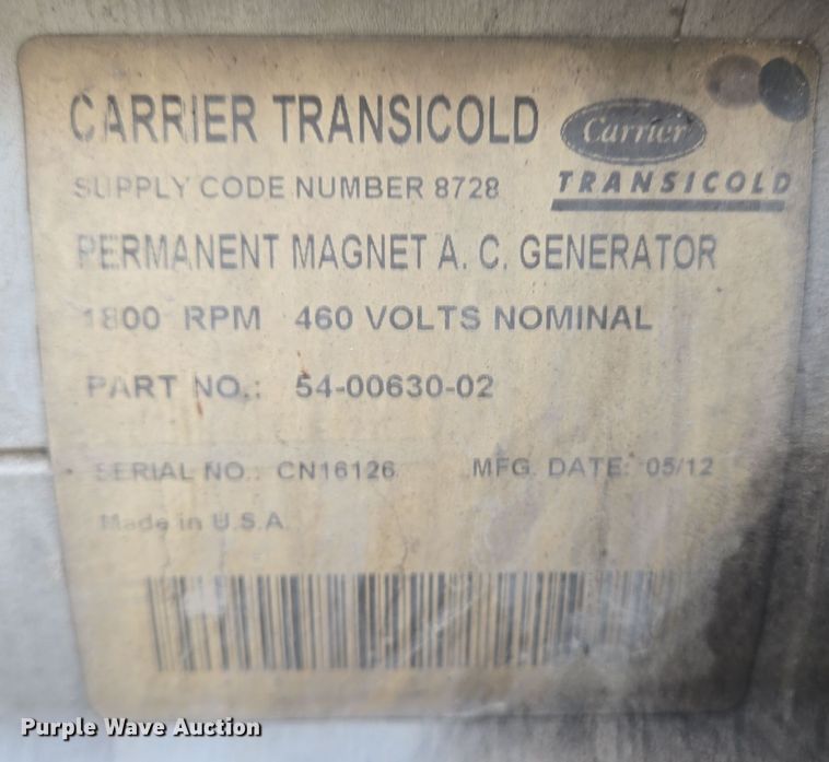 image for item DT5308 2007 Utility refrigerated van trailer