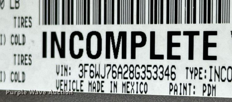 image for item DX1366 2008 Sterling Bullet 5500 box truck