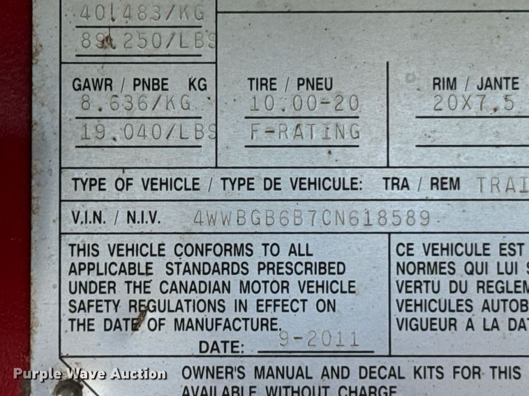 image for item DX1373 2012 Wilson CF-1080 