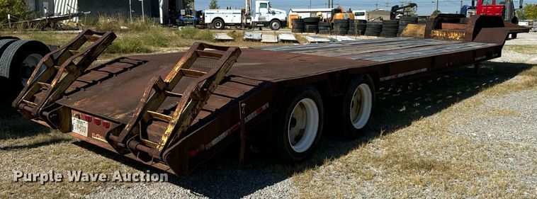 image for item DX1431 1996 Atoka 20DE402 drop deck equipment trailer