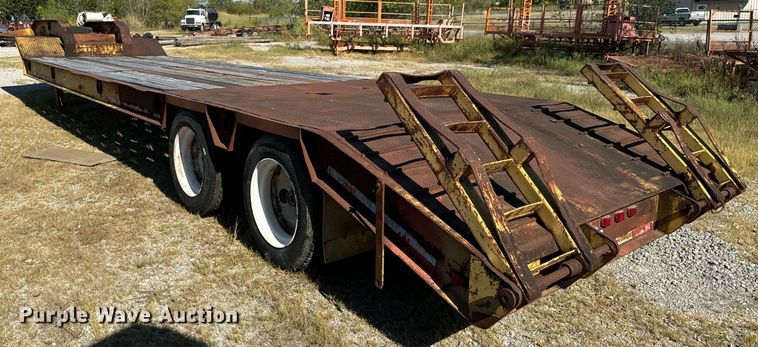 image for item DX1431 1996 Atoka 20DE402 drop deck equipment trailer
