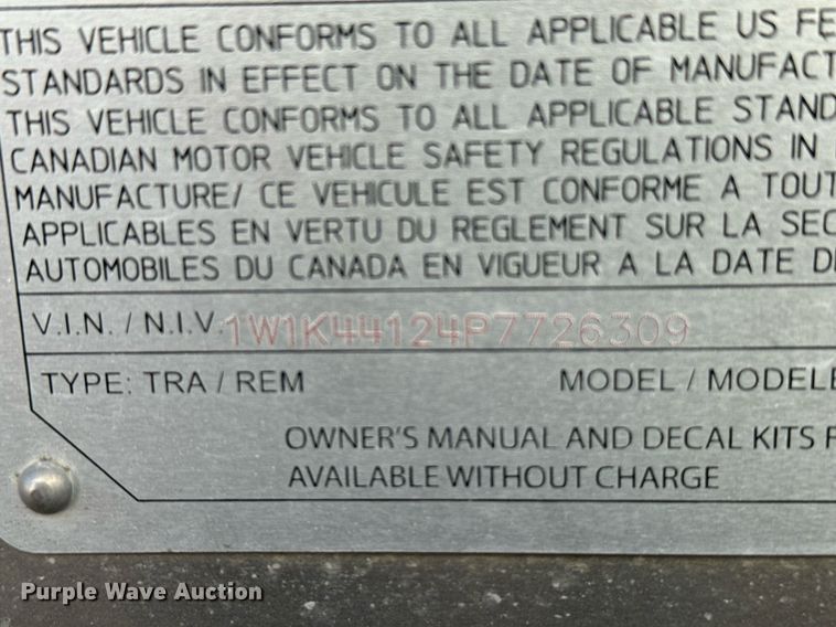 image for item DX3636 2023 Wilson DWH-700 grain trailer