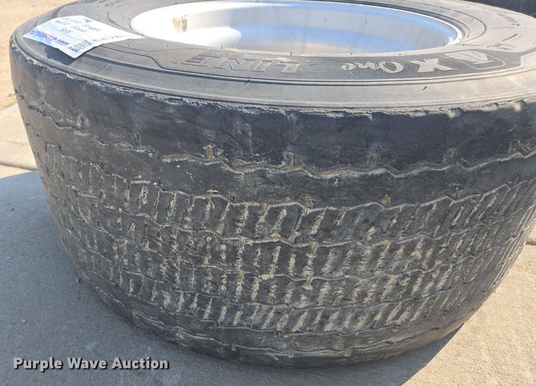 image for item EE7811 (4) Michelin 445/50R22.5 tires and wheels