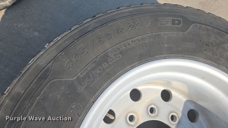 image for item EE7811 (4) Michelin 445/50R22.5 tires and wheels
