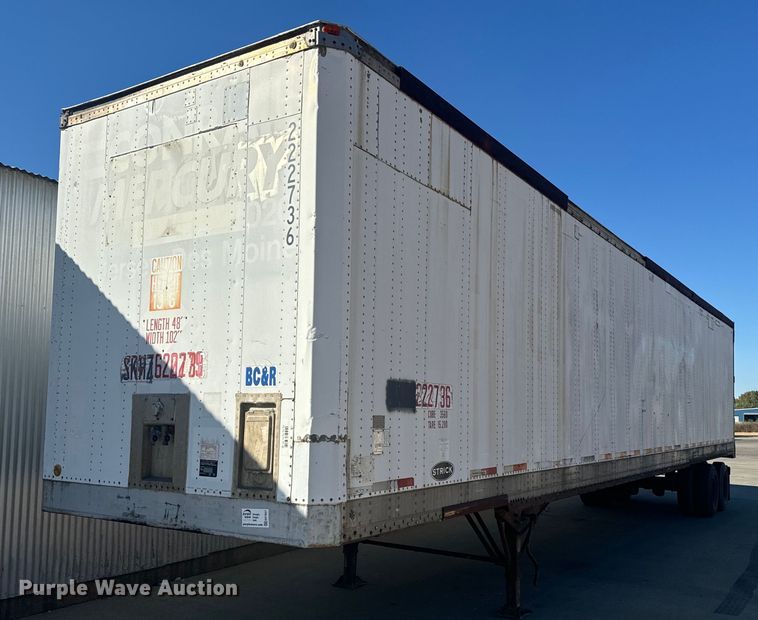 image for item EE7837 1990 Strick dry van trailer