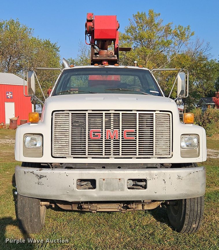 image for item EI8420 1994 GMC Top Kick C6500 crane truck