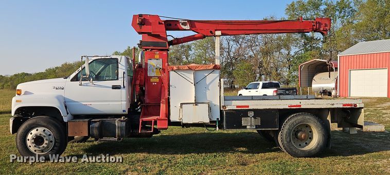 image for item EI8420 1994 GMC Top Kick C6500 crane truck