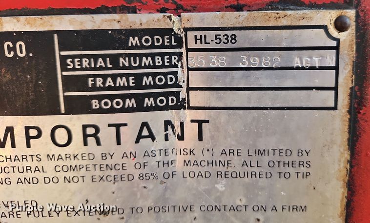 image for item EI8420 1994 GMC Top Kick C6500 crane truck