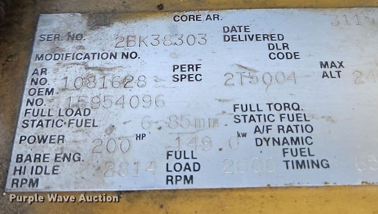 image for item EI8420 1994 GMC Top Kick C6500 crane truck