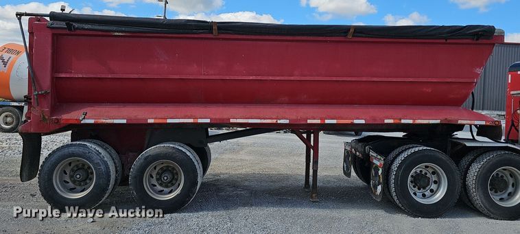 image for item EK0839 1989 Hilbilt end dump trailer