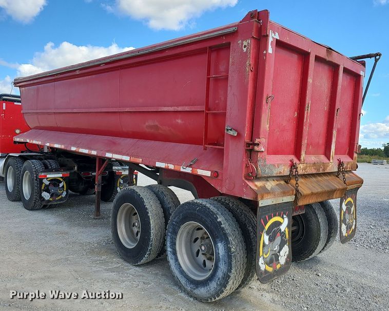image for item EK0839 1989 Hilbilt end dump trailer