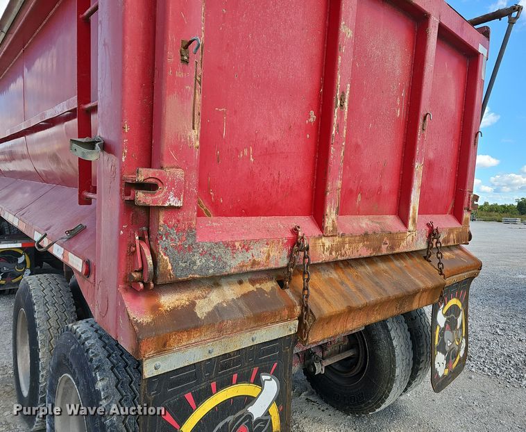 image for item EK0839 1989 Hilbilt end dump trailer