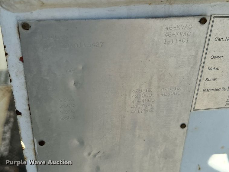 image for item IE9148 2001 Sterling digger derrick truck