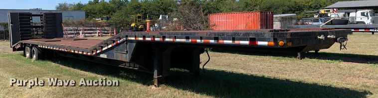 image for item JT9730 1981 Aztec drop deck equipment trailer