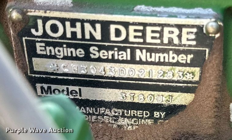 image for item DD3322 John Deere 750 tractor