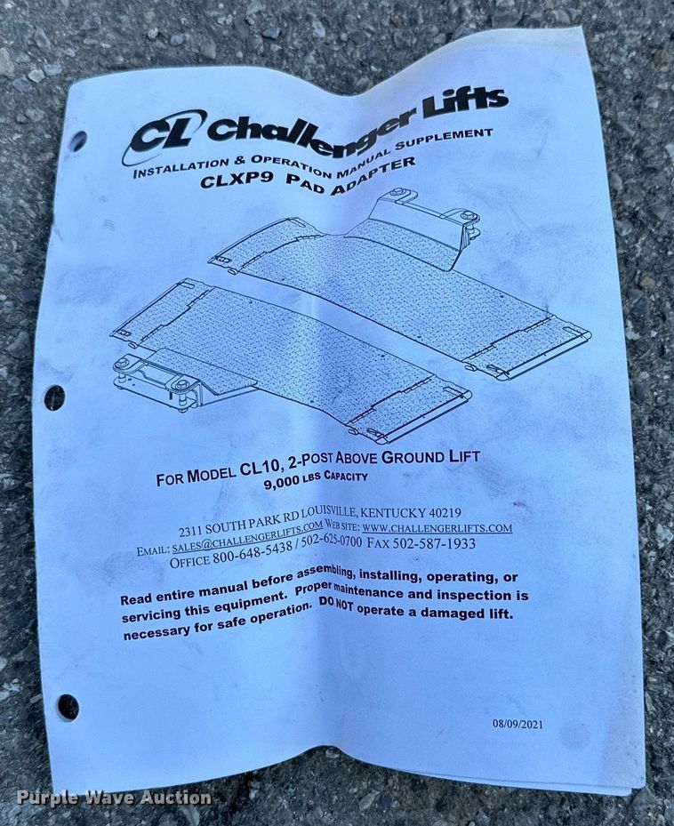 image for item DD3323 2022 Versymmetric CL10-XP9 two post automotive lift