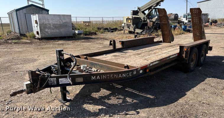 image for item DD3379 2002 Belshe WB-12 equipment trailer