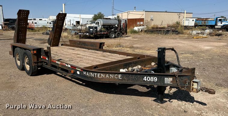 image for item DD3379 2002 Belshe WB-12 equipment trailer
