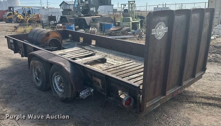 image for item DD3392 1992 Shop built utility trailer