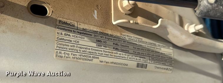 image for item DO2565 2017 Ford F450 Super Duty XL truck cab and chassis