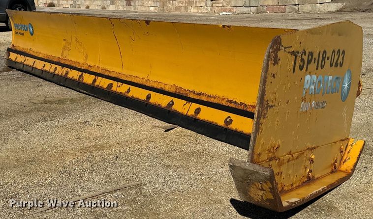 image for item DT2056 Protech  LP18L 18' W wheel loader snow pusher 