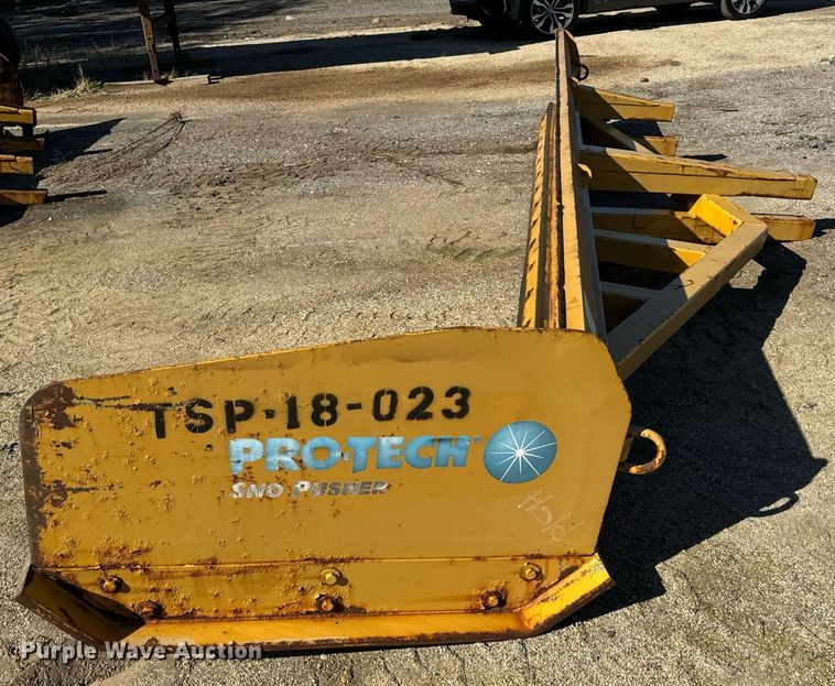 image for item DT2056 Protech  LP18L 18' W wheel loader snow pusher 