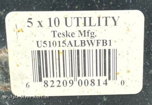 image for item DT2057 2019 Teske Manufacturing Inc  utility trailer