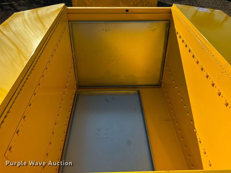 image for item DT2090 Uline H-221-9M-Y (2) flammable liquid storage cabinets 