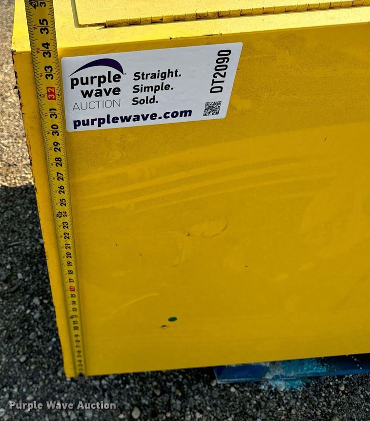 image for item DT2090 Uline H-221-9M-Y (2) flammable liquid storage cabinets 