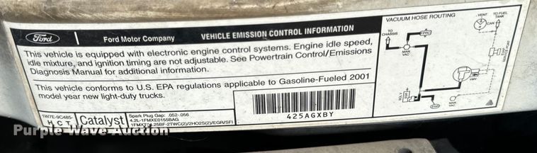 image for item DV5916 2001 Ford  E150 delivery van