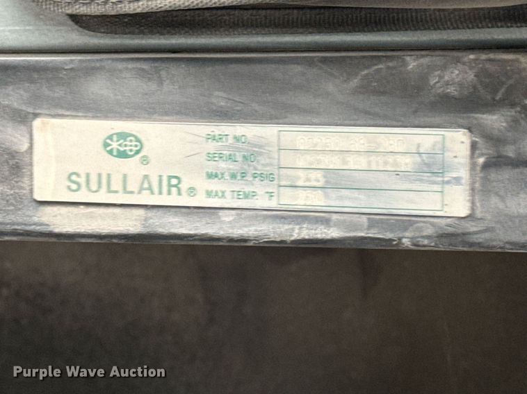 image for item EG6798 2013 Sullair 1809E AC air compressor