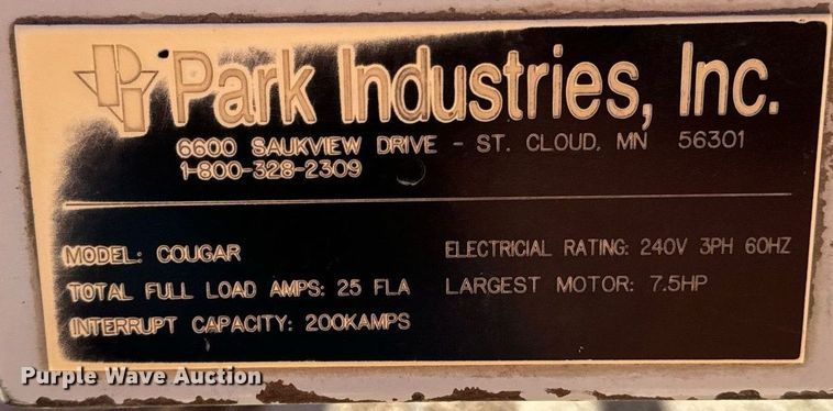 image for item EG6803 0 Park industries Cougar granite bridge saw