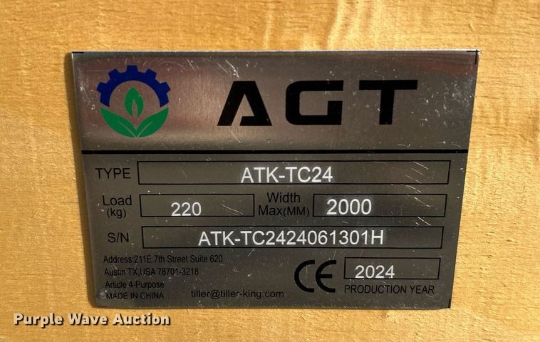 image for item EG7851 2024 Agrotk ATK-TC24 tire machine