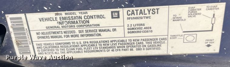 image for item EH2843 2006 Chevrolet  Malibu LT 