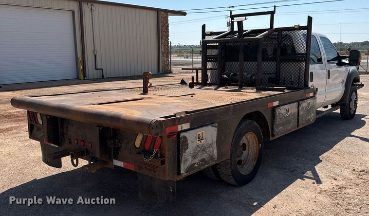 image for item EJ3106 2013 Ford F550 Crew Cab flatbed truck