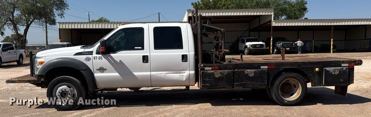 image for item EJ3106 2013 Ford F550 Crew Cab flatbed truck
