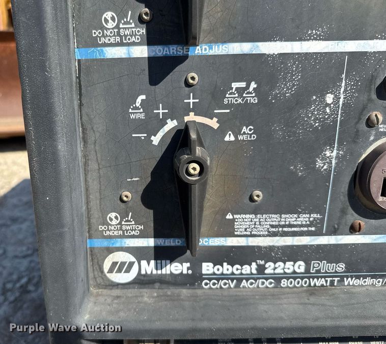 image for item EJ3113 1995 Miller Bobcat 225G Plus welder/generator