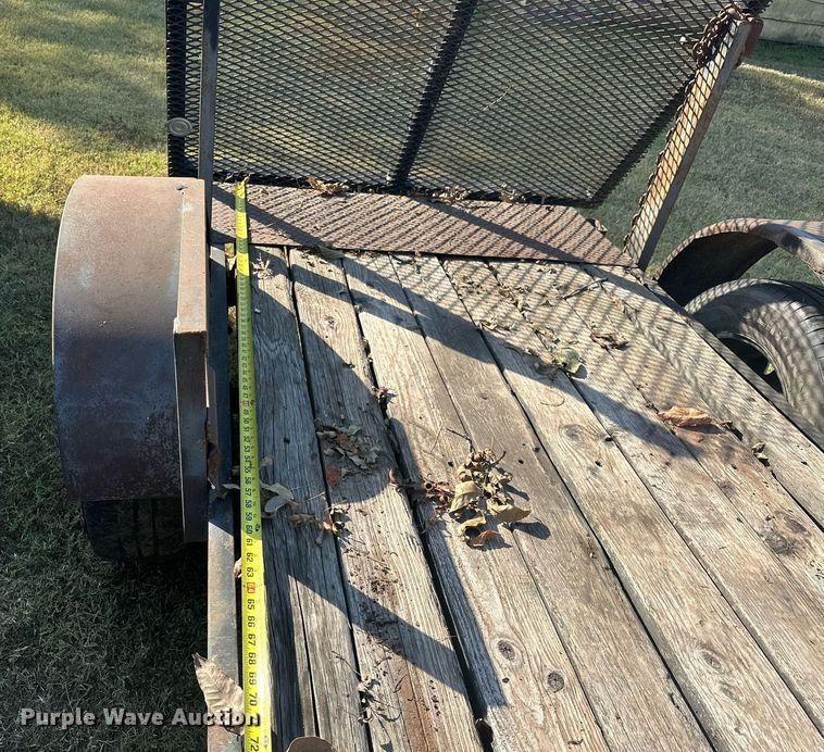 image for item EJ4886 Shop built utility trailer