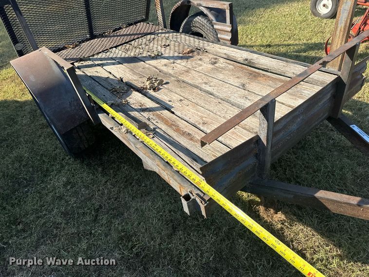 image for item EJ4886 Shop built utility trailer